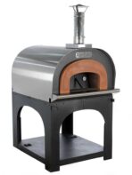 AgriEuro Cibus Inox 800 – Edelstahl Holzbackofen für draußen – mit Backraum Ø 80 – Backfähigkeit: 5 Pizzen – Image 3