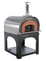 AgriEuro Cibus Inox 800 – Edelstahl Holzbackofen für draußen – mit Backraum Ø 80 – Backfähigkeit: 5 Pizzen – Image 4