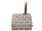 AgriEuro FAMILY STONE – Holzbackofen für den Außenbereich – grau – 4 Pizzen – 80X60 – Image 2