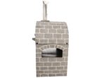 AgriEuro PULCINELLA STONE – Holzbackofen für den Außenbereich – grau – 80X60 – 4 Pizzen – Image 4