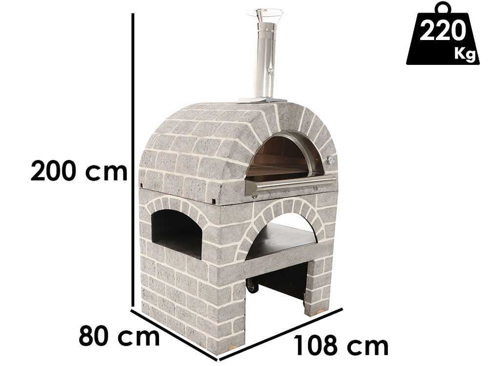 agrieuro-pulcinella-stone-holzbackofen-fr-den-aussenbereich-grau-80x60-4-pizzen-holzbackofen-agrieuro-pulcinella-stone-grau-fr-den-aussenbereich-30996_8_1631274705_IMG_613b46d16b6f6.jpg AgriEuro PULCINELLA STONE – Holzbackofen für den Außenbereich – grau – 80X60 – 4 Pizzen – Image 1