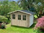 Alce Cortona Express 296×249 – Gerätehaus aus Holz – Mit Fenstern und Doppelflügeltür – 296x249x220 cm
