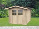Alce Opera 215×180 – Gerätehaus aus Holz – Mit Fenstern und Doppelflügeltür – 215x180x207 cm – Image 2