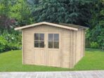 Alce Opera 250×250 – Gerätehaus aus Holz – Mit Fenstern und Doppelflügeltür – 250x250x207 cm – Image 3