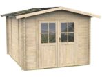 Alce Opera 300×250 – Gerätehaus aus Holz – Mit Fenstern und Doppelflügeltür – 300x250x219 cm – Image 4