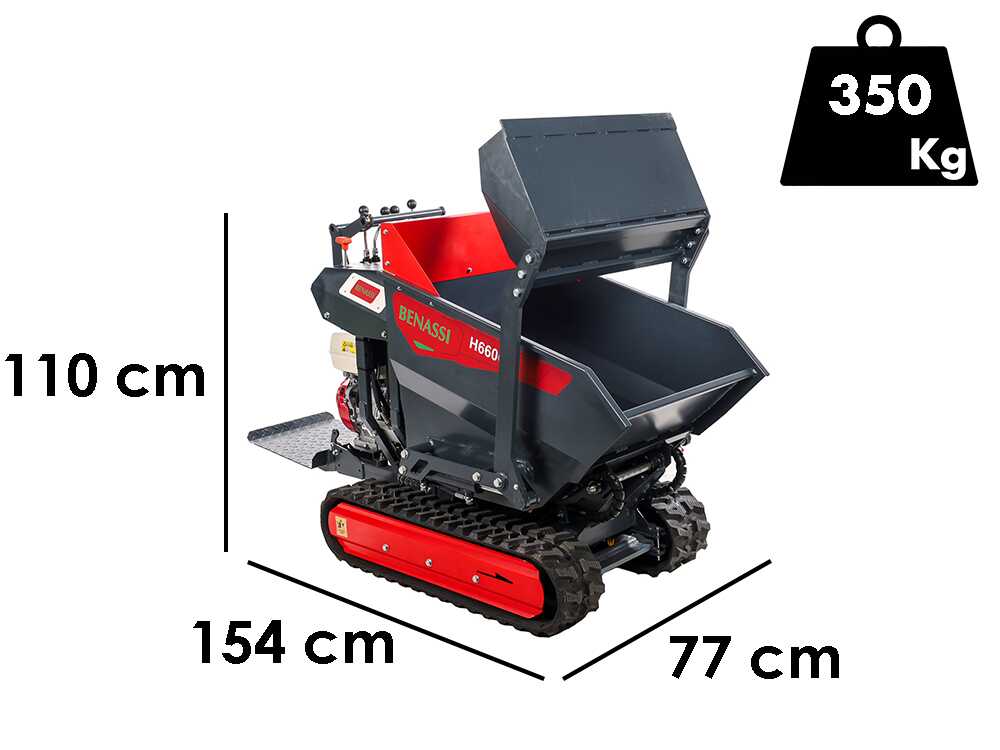 benassi-h660cs-raupen-motorschubkarre-hydraulischer-dumperkasten-mit-schaufel-nutzlast-600-kg-raupendumper-benassi-h660cs-63502_0_1752062003_IMG_686e583380f7c.jpg Benassi H660CS – Raupen-Motorschubkarre – Hydraulischer Dumperkasten mit Schaufel – Nutzlast 600 kg – Image 1