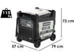 BlackStone B-iG 9000 – Inverter Stromerzeuger 7.5 kW – 230V – leise – mit Rädern