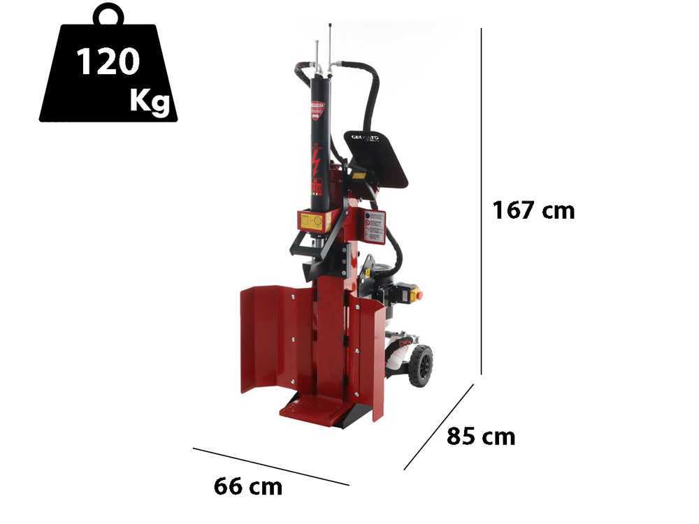 Ceccato SPLE10POLT – Elektrischer dreiphasiger Holzspalter – Multiposition – 10 Tonnen – Image 1