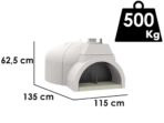 Edilmark FP 100 – Holzbackofen mit Backfläche Ø 100 cm – Backkapazität 5 Pizzen