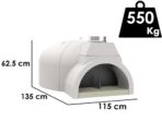 Edilmark FP 100N – Einbau-Holzbackofen mit Backfläche Ø 100 cm – für 5 Pizzen