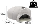Edilmark FP 140N – Pizzaofen – Feuerrost 80mm – Backkapazität 10 pizzen