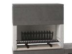 Edilmark KUBO.1 – Grillkamin Holz und Holzkohle – intere Feuerstelle, beidseitig nutzbare Bank/Ablagefläche – Image 2