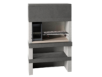 Edilmark KUBO – Grillkamin für Holz und Holzkohle – Feuerstelle links – Image 4