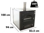 Fontana INC80X54QV – Einbau-Holzbackofen