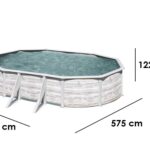 Gre Finlandia Oval 610x375x120cm – Stahlwandbecken