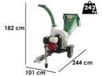 GreenBay GB-WDC 120 H – Profi-Häcksler mit Verbrennungsmotor – Honda GX390 Motor 13 PS