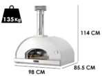 Holzbackofen Fontana Mangiafuoco – EDELSTAHL