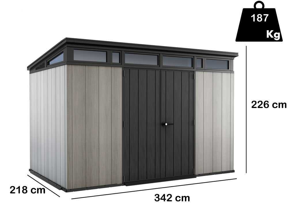 keter-artisan-grau-gartenhaus-mit-doppeltren-342x218x226-cm-keter-artisan-gartenhaus-aus-duotech-342x218x226-cm-48814_1_1713516966_IMG_662231a6c20ab.jpg Keter Artisan grau – Gartenhaus – Mit Doppeltüren – – 342x218x226 cm – Image 1