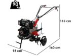 Motorhacke Benassi BL106KD mit Dieselmotor KPC KD178FE – Fräse 90 cm