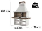 Palazzetti Argos – Grillkamin aus Beton – 3 in 1