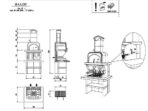 Palazzetti Balos – Kombi-Grillkamin mit Holzbackofen aus Betonstein – Image 2