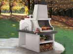 Palazzetti Bastia – Kombi-Grillkamin mit Holzbackofen aus Betonstein – Image 4