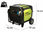 Pramac P7500I – Schallgedämpfter Stromerzeuger auf Rädern mit Inverter 7 kW – Dauerbetrieb 6,5 kW Einphasig 230 V – Image 4