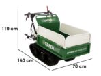 Raupendumper GreenBay EXPANDER 300 – Honda GP160 Motor – ausziehbarer Kasten