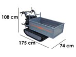 Raupendumper Wortex SFL 500-E – Mulde 500 kg – Elektrostarter