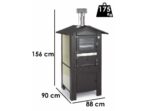 Seven Italy Era Premium – Holzbackofen für draußen – 57×45 cm